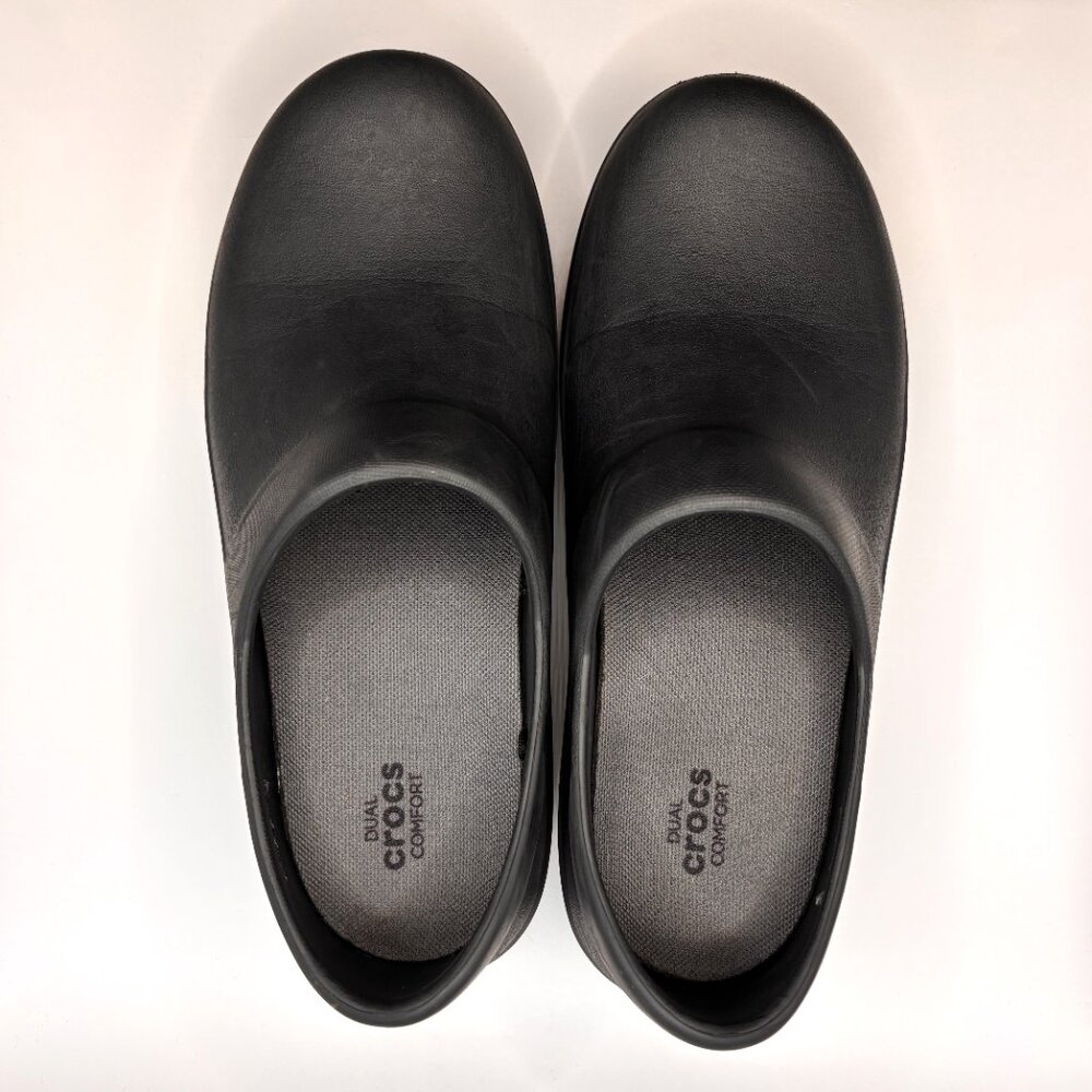 Crocs Neria Pro II Women's Size 8 Shoes Black Slip Resistant Work Nursing Clogs - Picture 5 of 8
